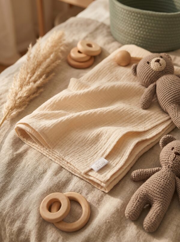 4 Otulacz muślinowy Beige